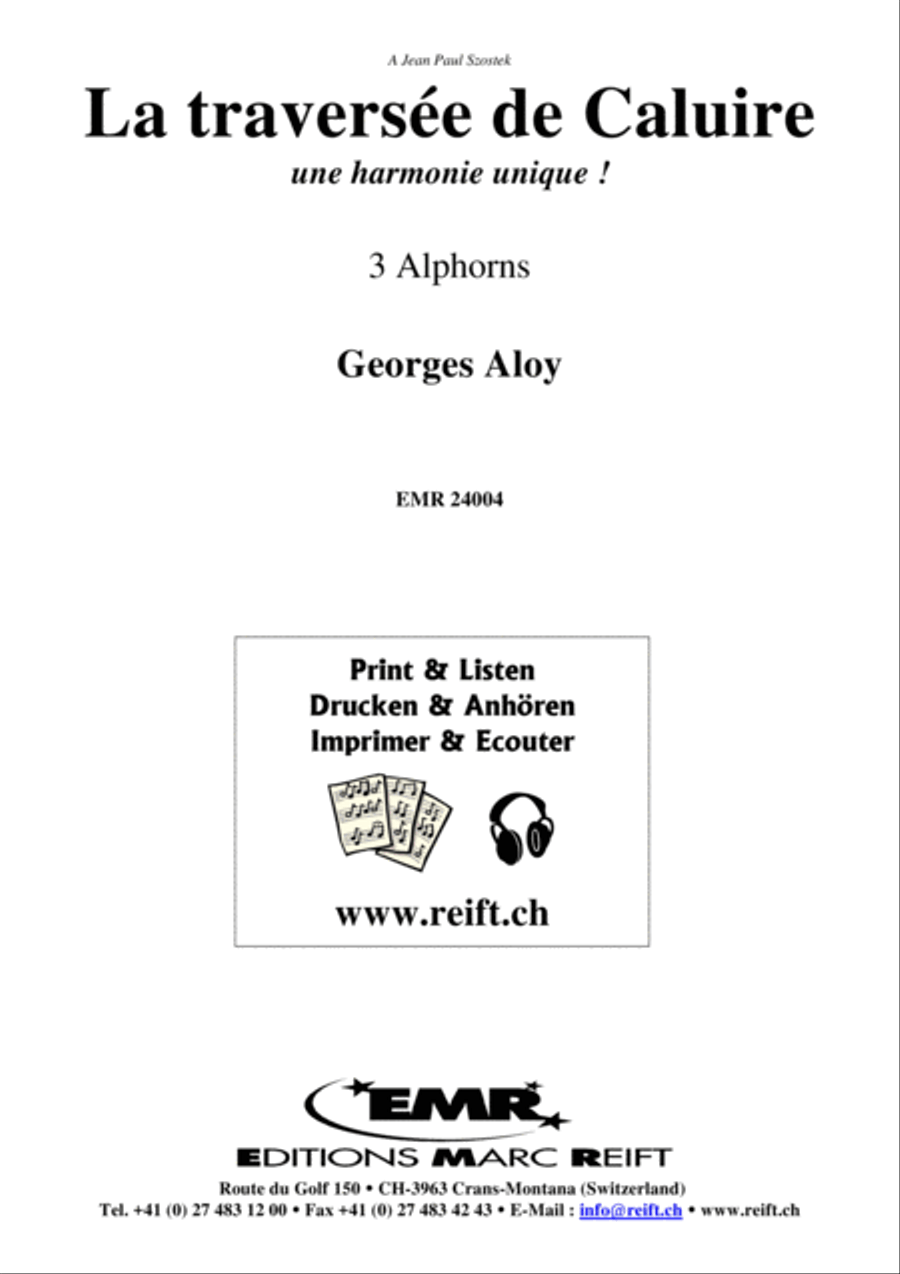 La Traversee de Caluire La Traversee de Caluire Alphorn scores gallery preview page 2