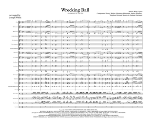 Wrecking Ball - Score Only