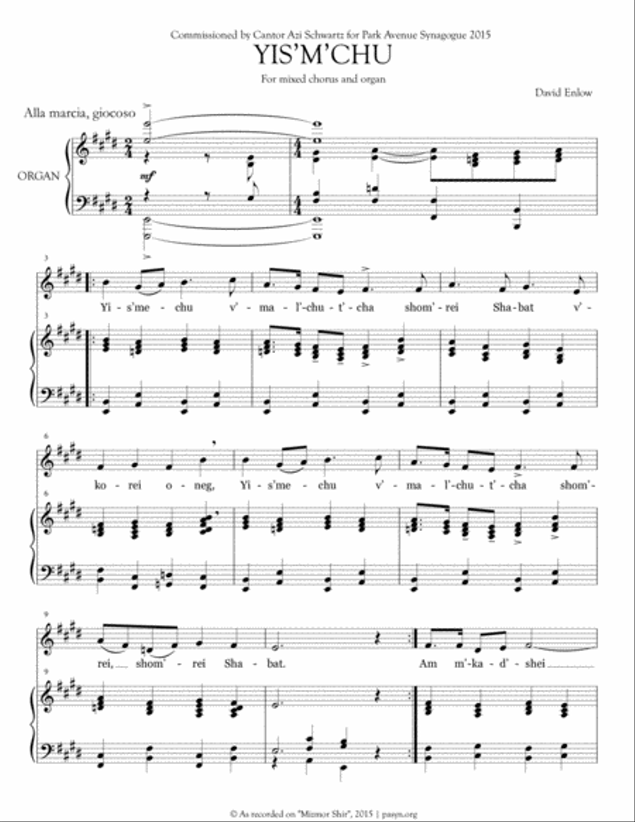 Yim'chu (David Enlow) 4-Part scores gallery preview page 1
