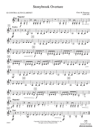Stonybrook Overture: (wp) E-flat Contrabass Clarinet