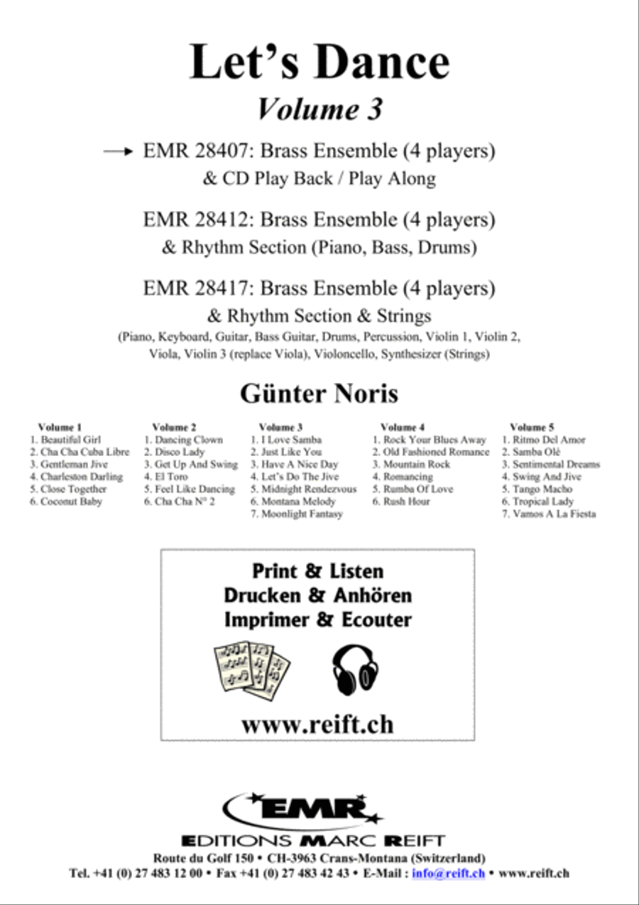 Let's Dance Volume 3 Brass Ensemble scores gallery preview page 2