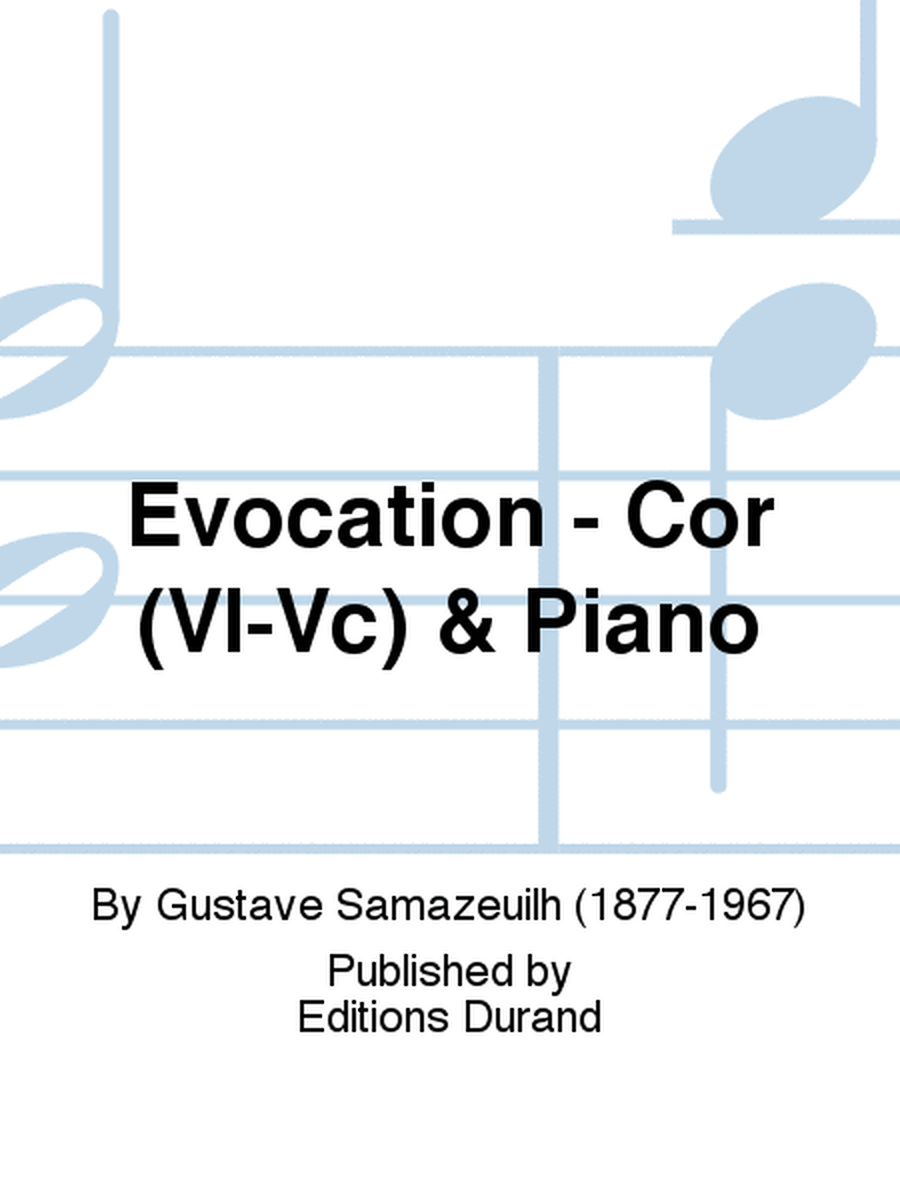 Evocation - Cor (Vl-Vc) & Piano