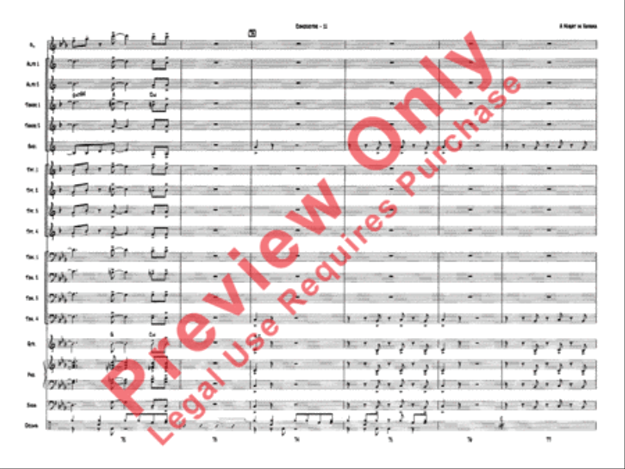 A Night in Havana Jazz Ensemble scores gallery preview page 14