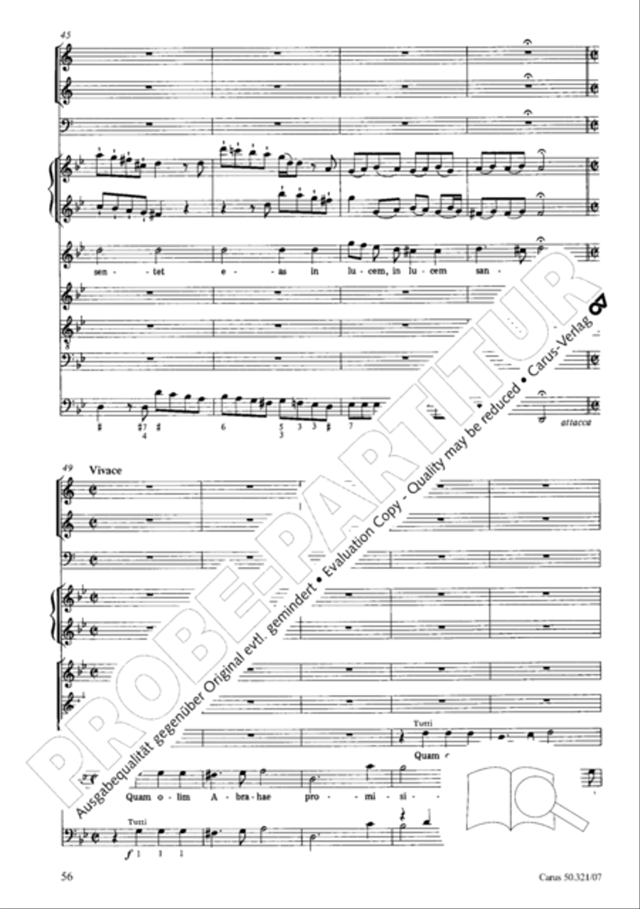 Requiem in C minor 4-Part scores gallery preview page 63