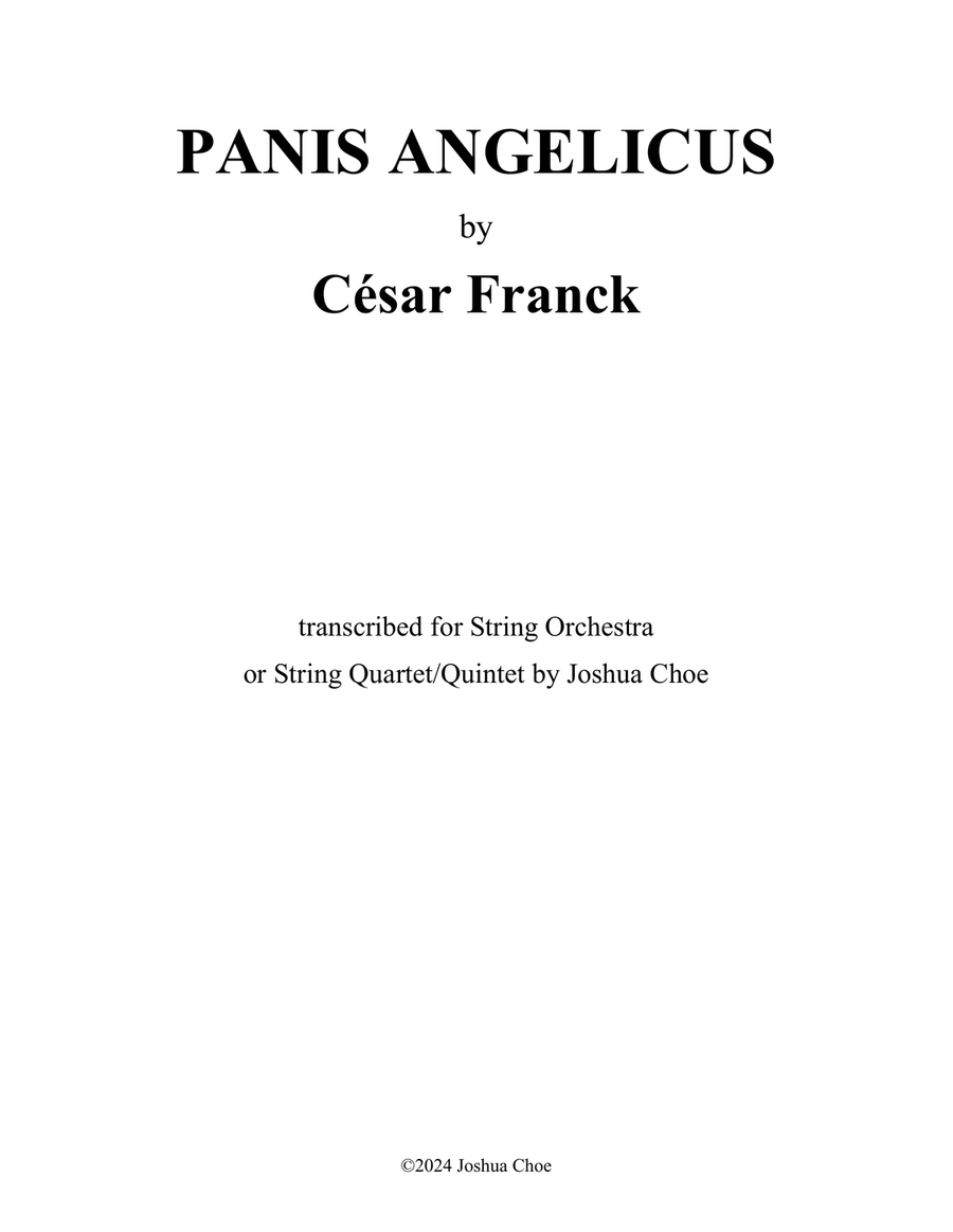 Book cover for Panis Angelicus