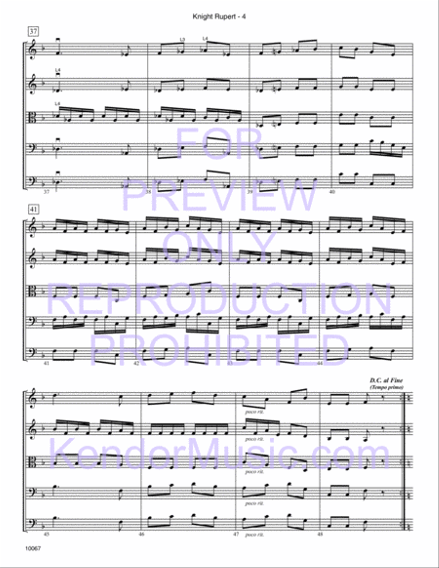 Knight Rupert (Knecht Ruprecht From Album For The Young) String Orchestra scores gallery preview page 6