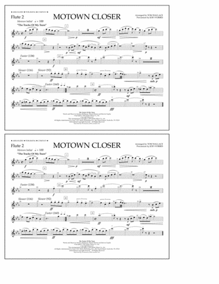 Motown Closer (arr. Tom Wallace) - Flute 2