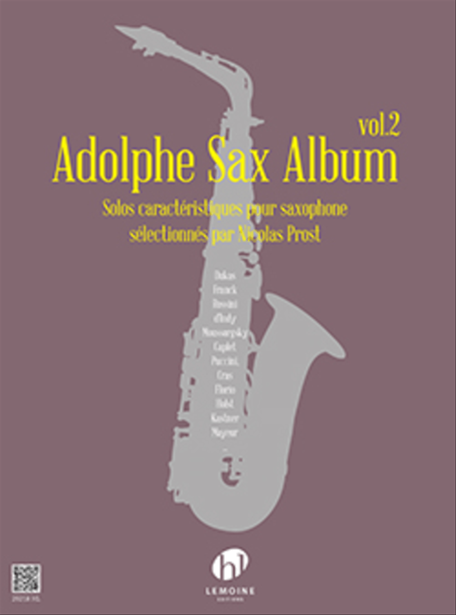 Adolphe Sax Album - Volume 2 Saxophone Solo scores gallery preview page 1