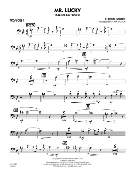 Mr. Lucky (Soprano Sax Feature) - Trombone 1