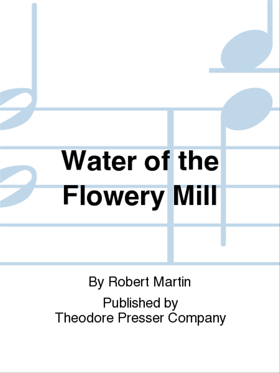 Water of the Flowery Mill Chamber Music scores gallery preview page 1