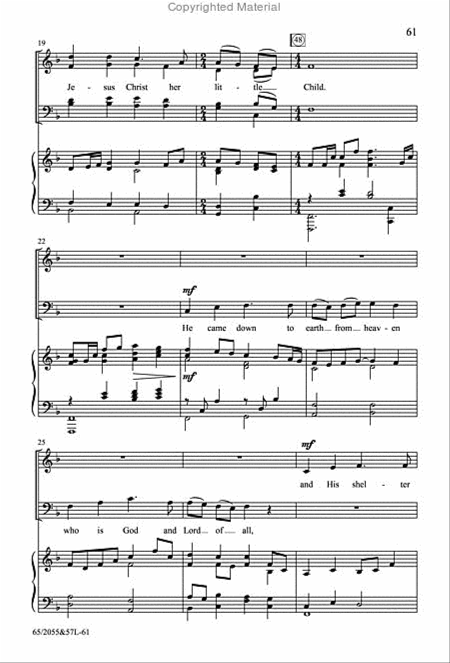 Bethlehem's Child - SATB Score with Performance CD 4-Part scores gallery preview page 25