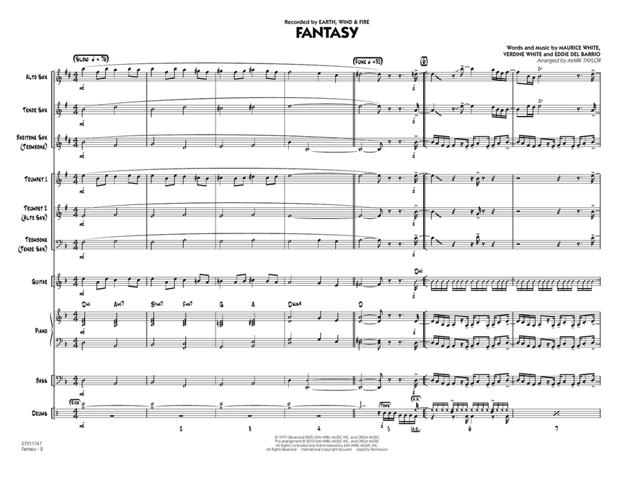 Fantasy - Conductor Score (Full Score) Jazz Ensemble scores gallery preview page 2