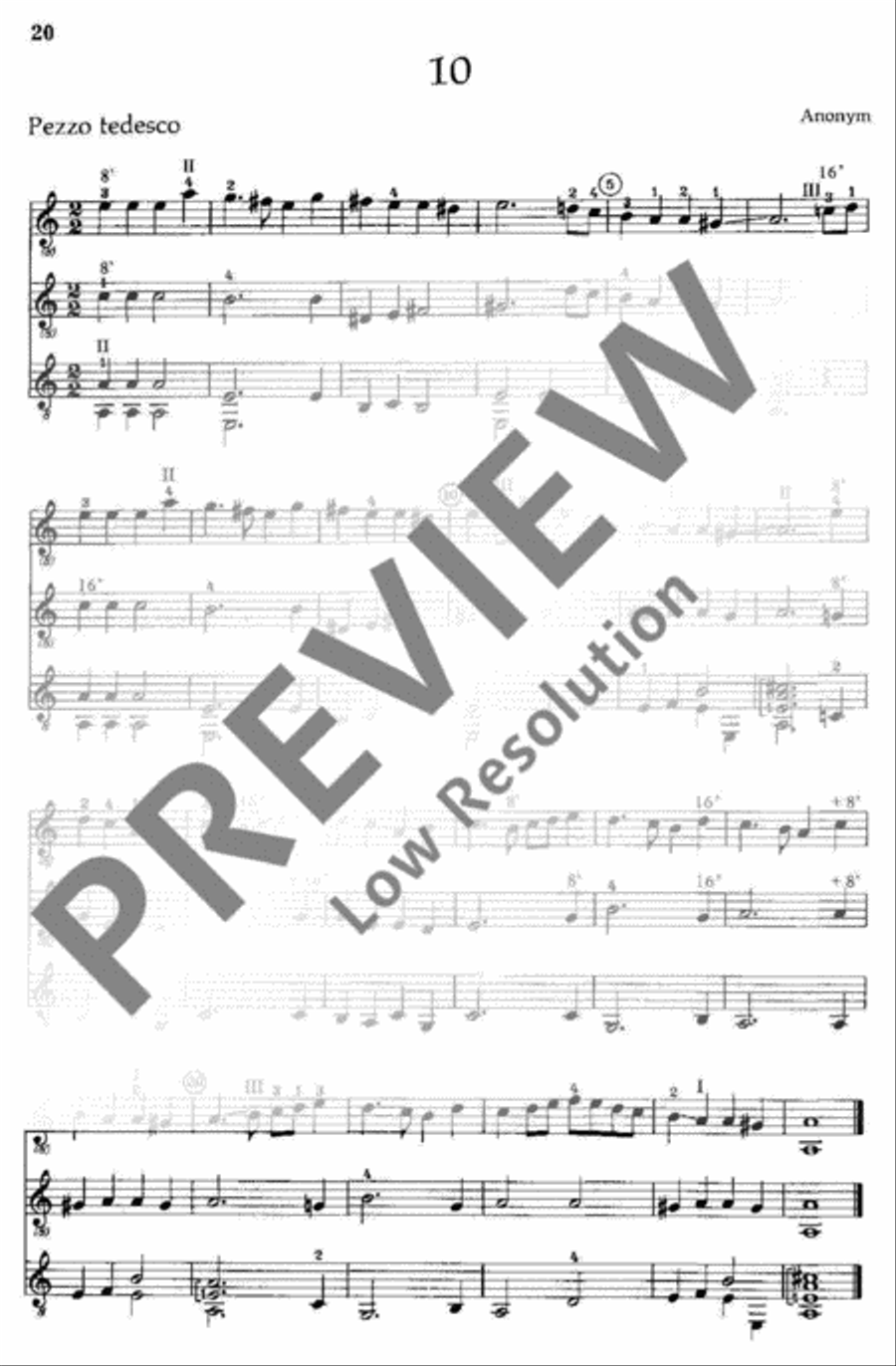 Alte Lautenmusik Guitar Ensemble scores gallery preview page 21