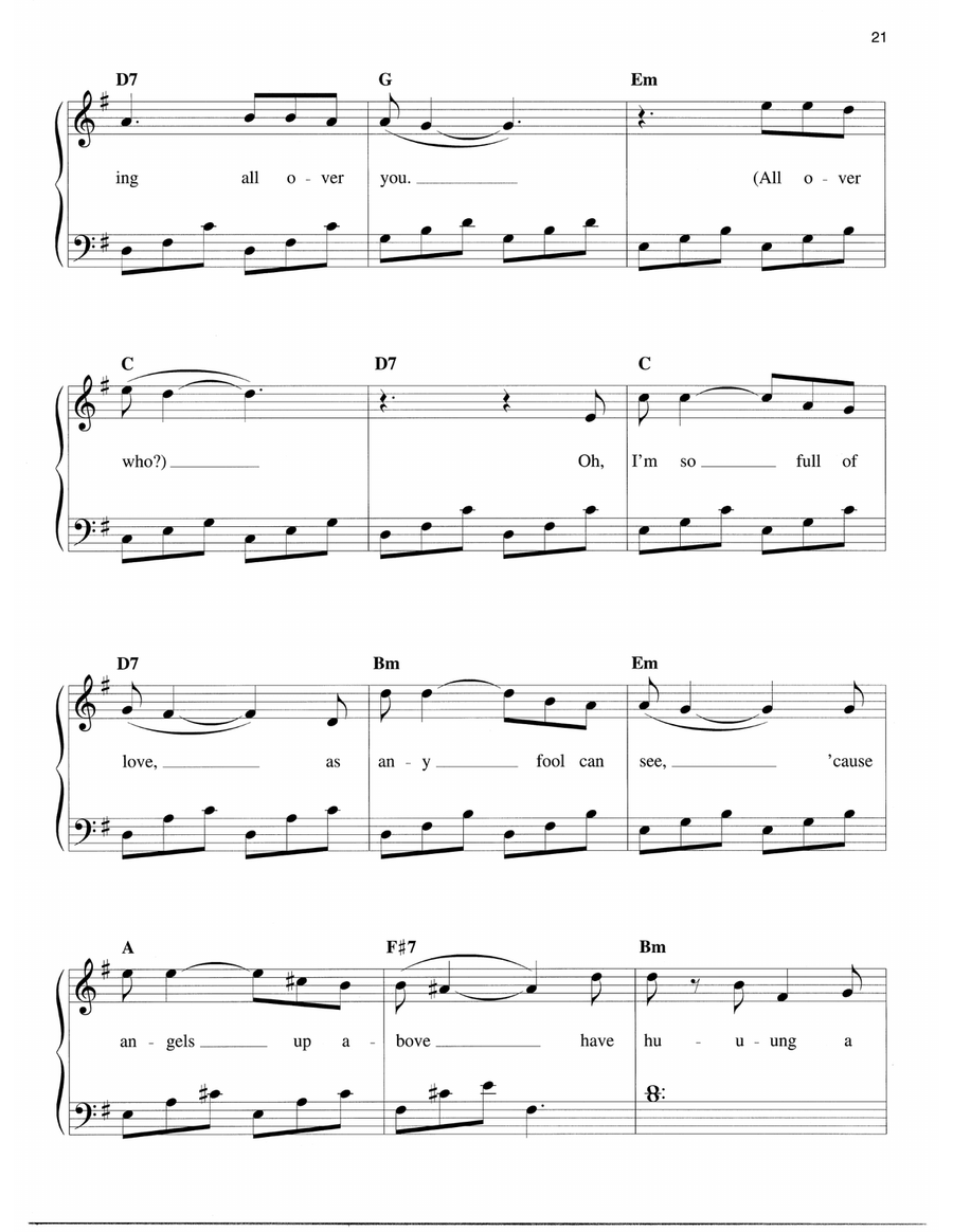 Mooning (from Grease) Easy Piano scores gallery preview page 2