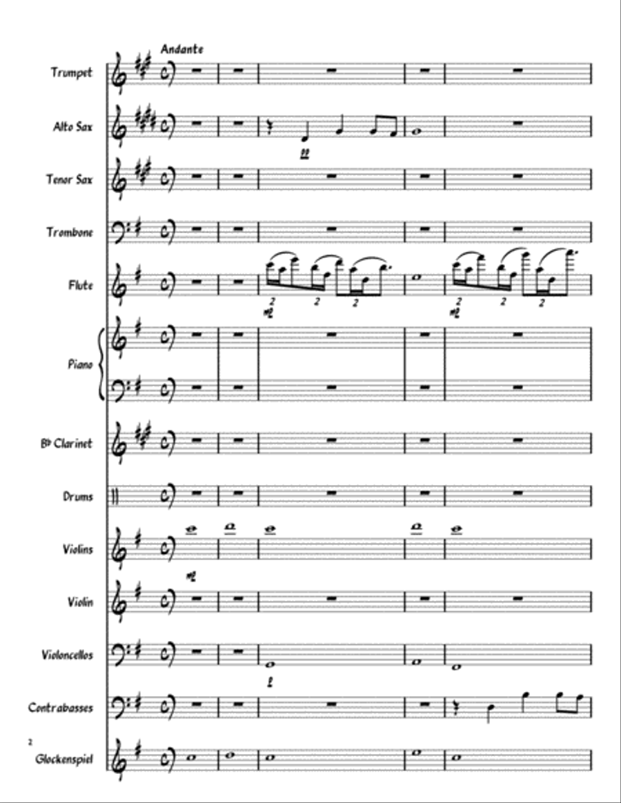 The Wexford Carol (In the Orchestral Jazz style of Irving Berlin, George Gershwin, Cole Porter, etc. Jazz Ensemble scores gallery preview page 2