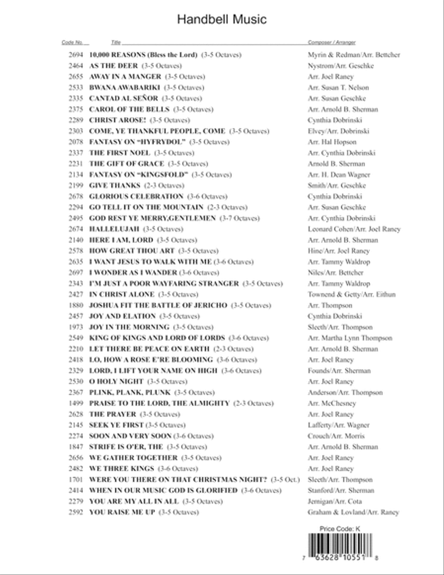 Ring Out Christmas Joy Choir scores gallery preview page 20