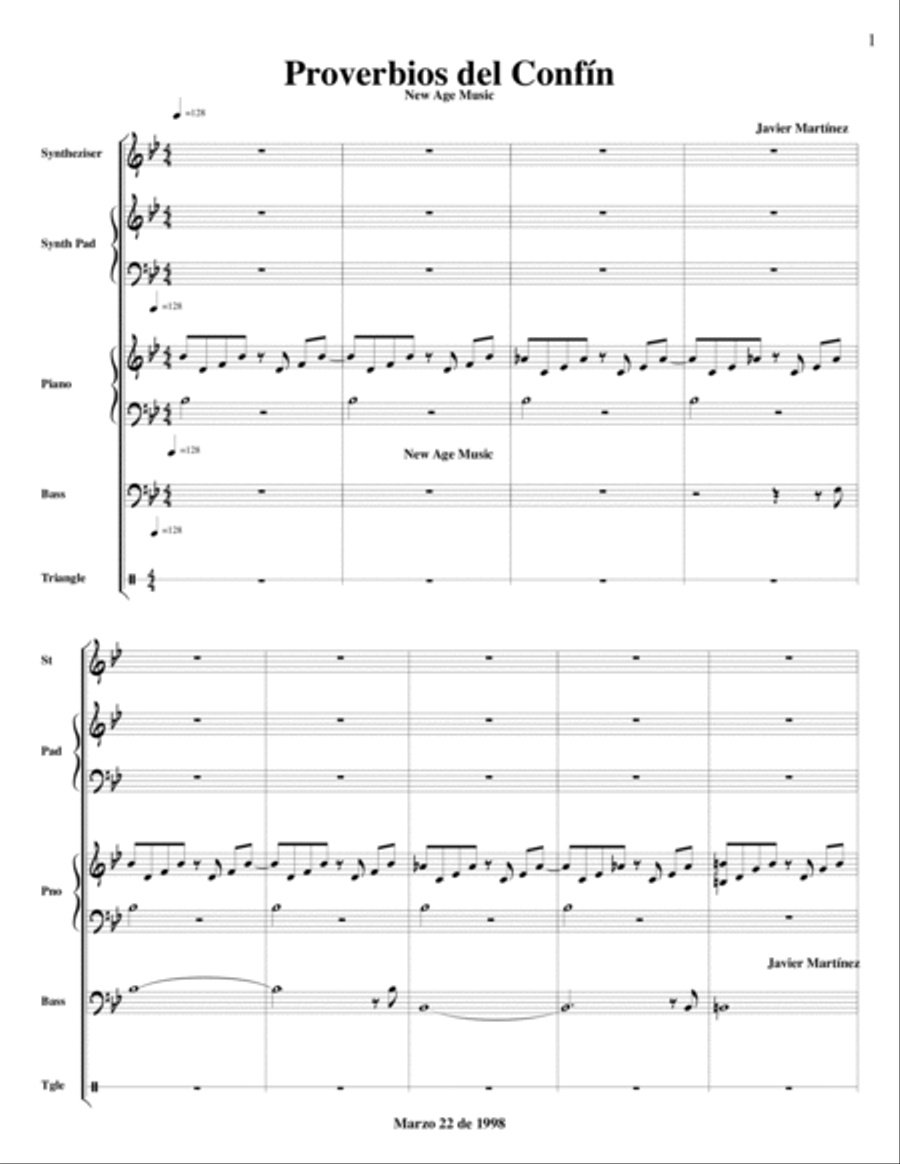 Proverbios del Confin Proverbios del Confin Percussion Ensemble scores gallery preview page 2