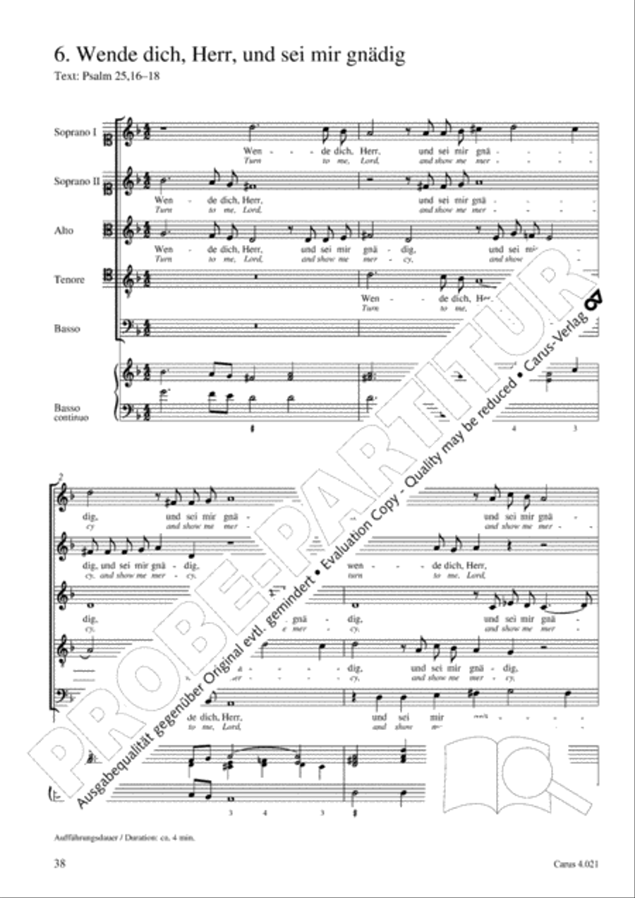 Schein: Israelsbrunnlein. Fontana d'Israel. Complete edition Choir scores gallery preview page 45