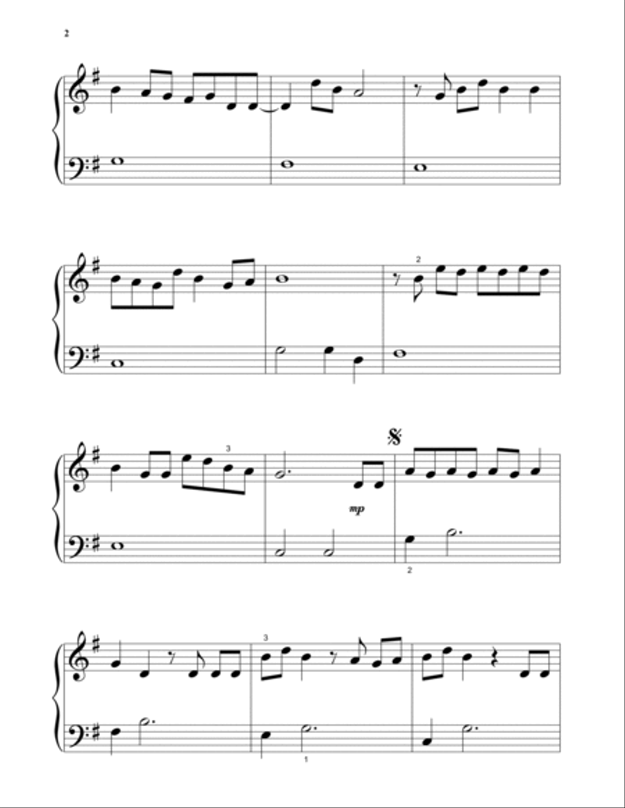 Dear Theodosia (from Hamilton) Piano Solo scores gallery preview page 2