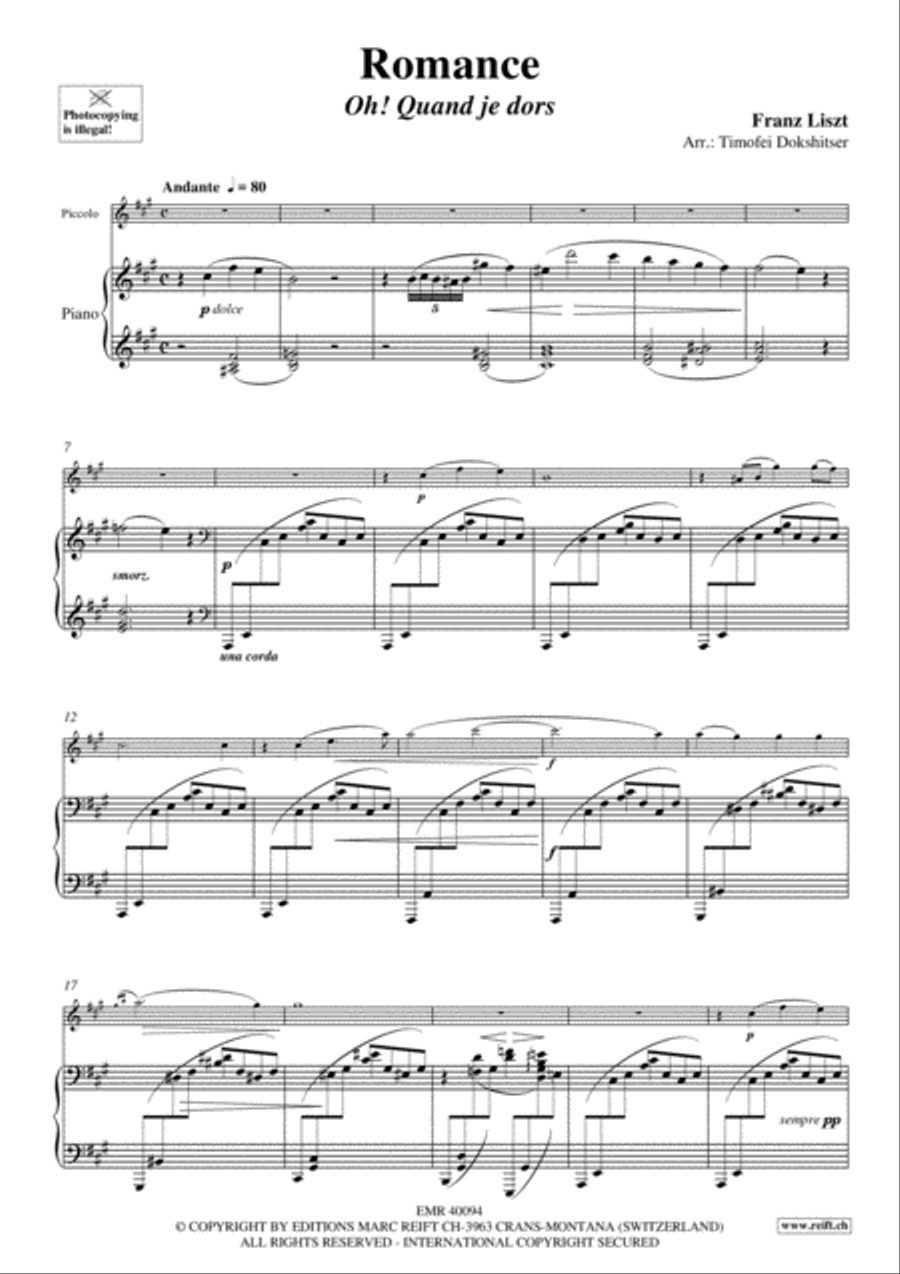 Romance Romance Piccolo scores gallery preview page 3