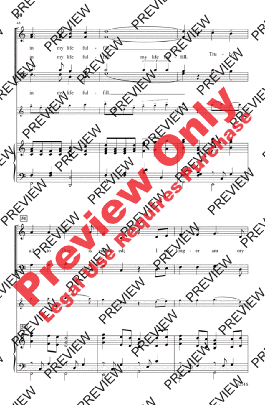 Speak, Lord, in the Stillness 4-Part scores gallery preview page 10
