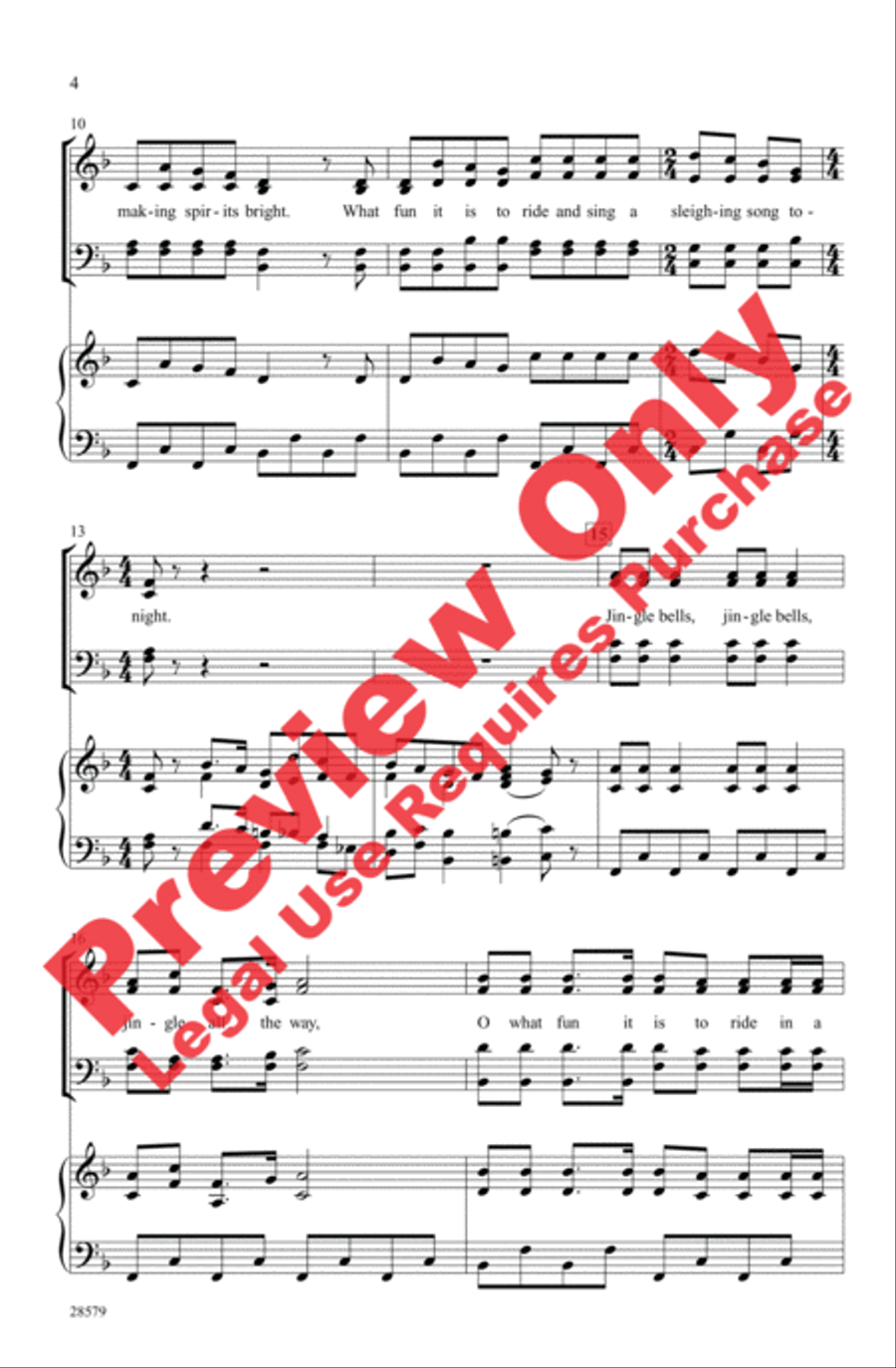 Nutcracker Jingles 4-Part scores gallery preview page 3