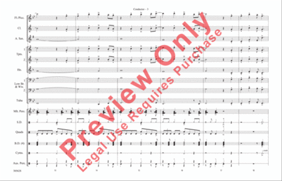 When We Stand Together When We Stand Together Marching Band scores gallery preview page 4