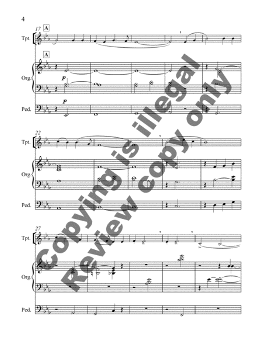 Songs of Faith: 4. Were You There? Trumpet scores gallery preview page 9