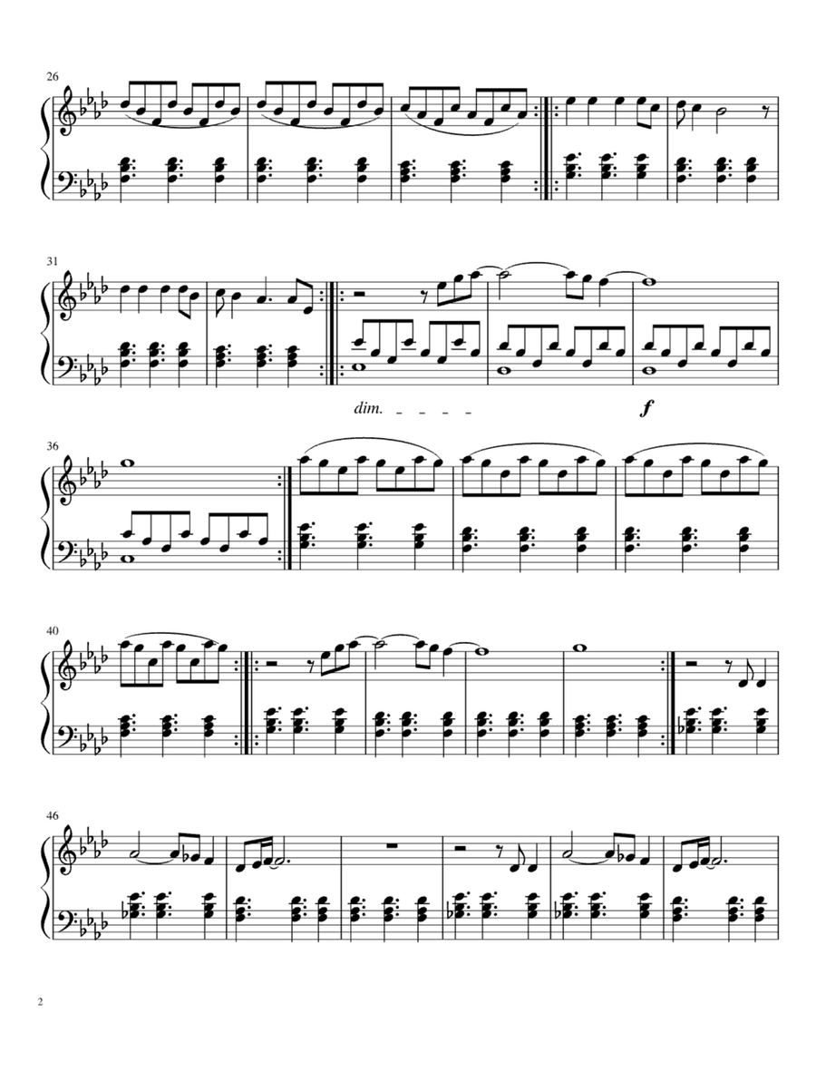 Clocks Easy Piano scores gallery preview page 2