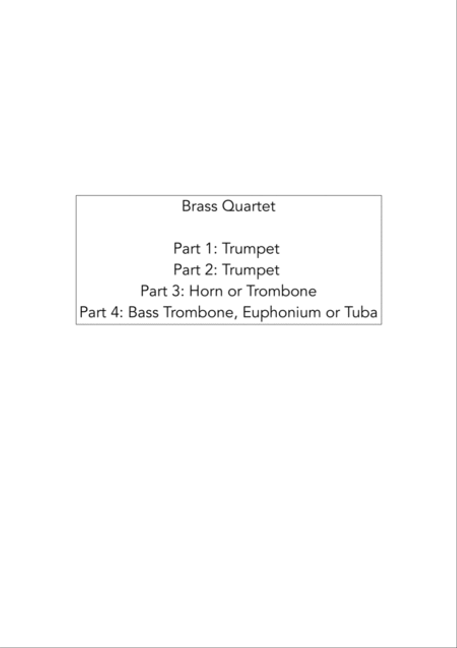 Coventry Carol - Jazz Carol for Brass Quartet Brass Quartet scores gallery preview page 2