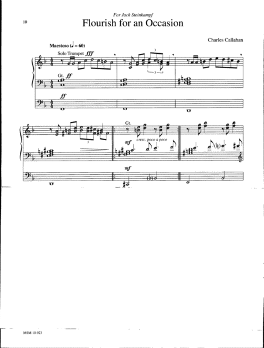 Fanfares and Flourishes for Organ Organ Solo scores gallery preview page 5