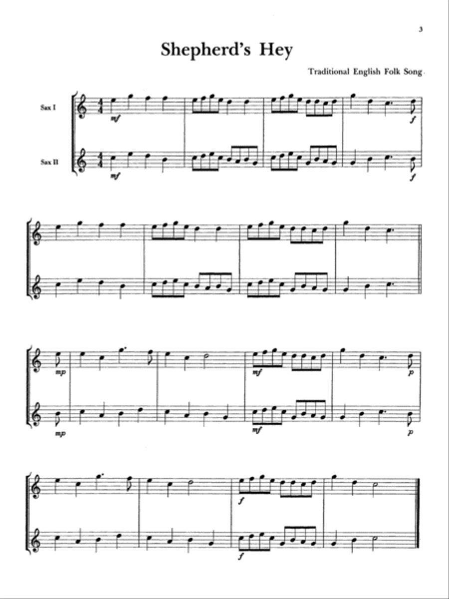 Belwin Master Duets (Saxophone), Volume 1 Woodwind Duet scores gallery preview page 4