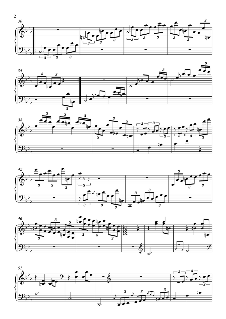 24 Valses melancoliques for one hand alone Piano Method scores gallery preview page 3