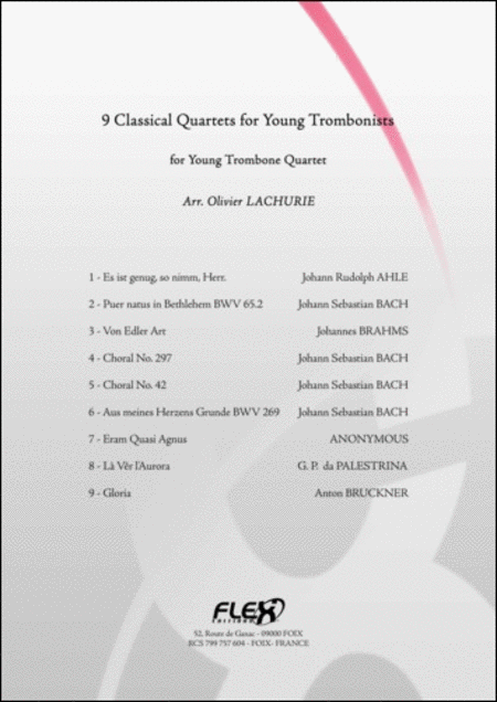 9 Classical Quartets For Young Trombonists