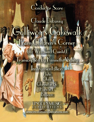 Book cover for Debussy – Golliwog’s Cakewalk from Children’s Corner (for Woodwind Quintet)