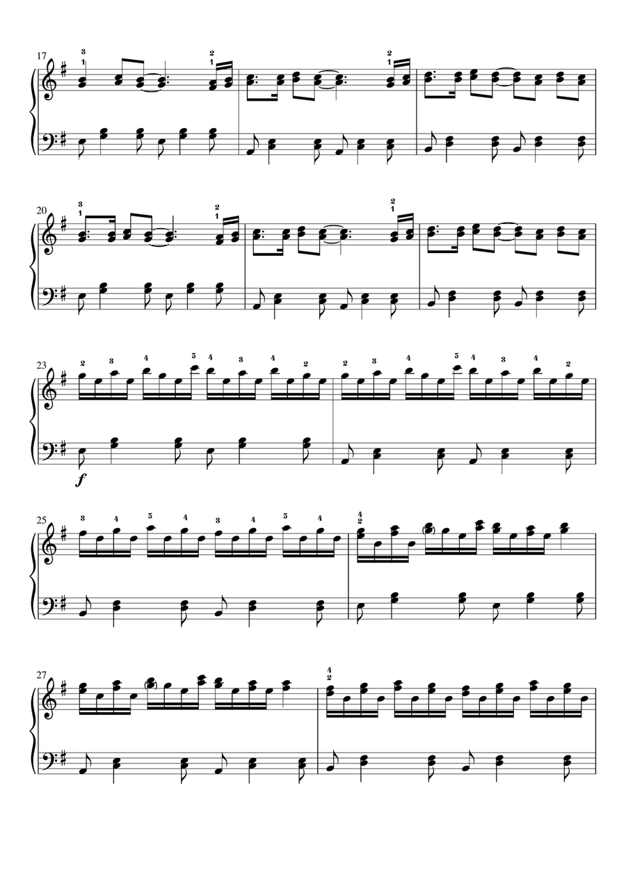 J Y Suis Jamais Alle Piano Solo scores gallery preview page 2