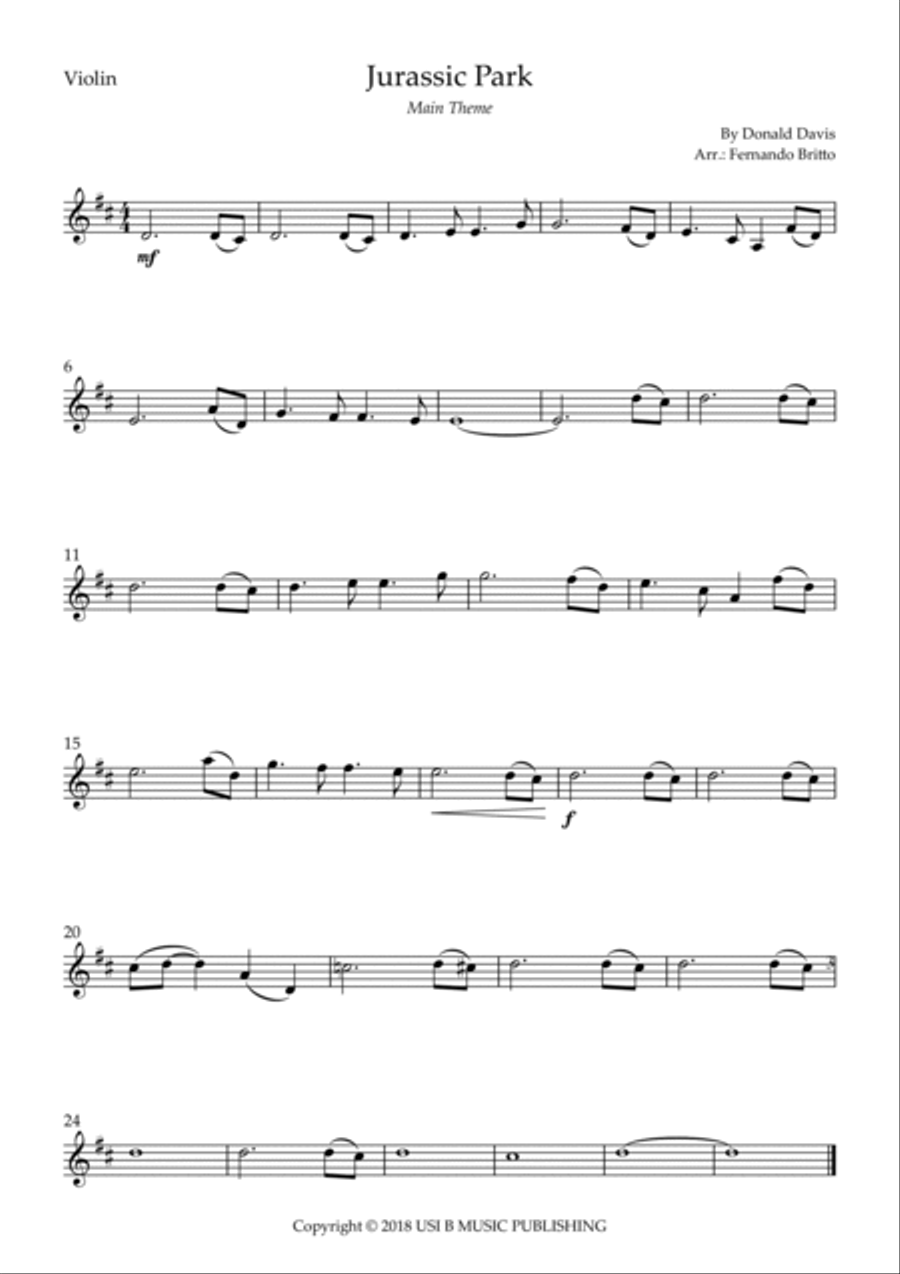 Jurassic Park Iii String Duet scores gallery preview page 2