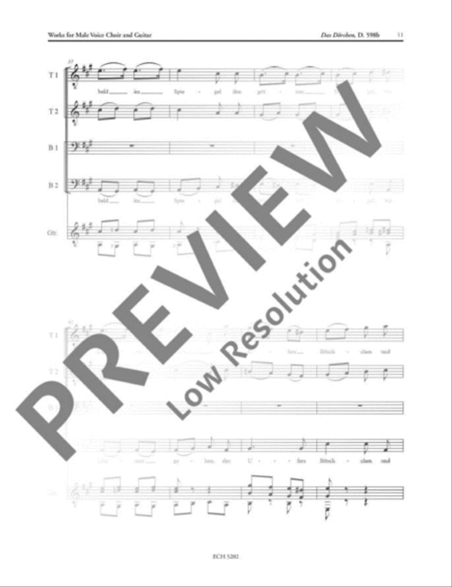 Das Dörfchen Men's Choir scores gallery preview page 12