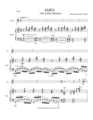EDEN (An Exotic Fantasy), Op. 1 for flute and piano