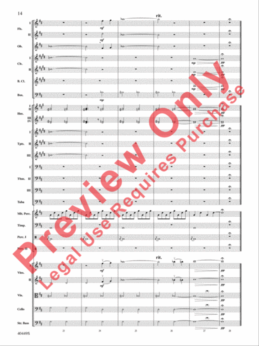 The Hobbit: An Unexpected Journey, Suite from Full Orchestra scores gallery preview page 47