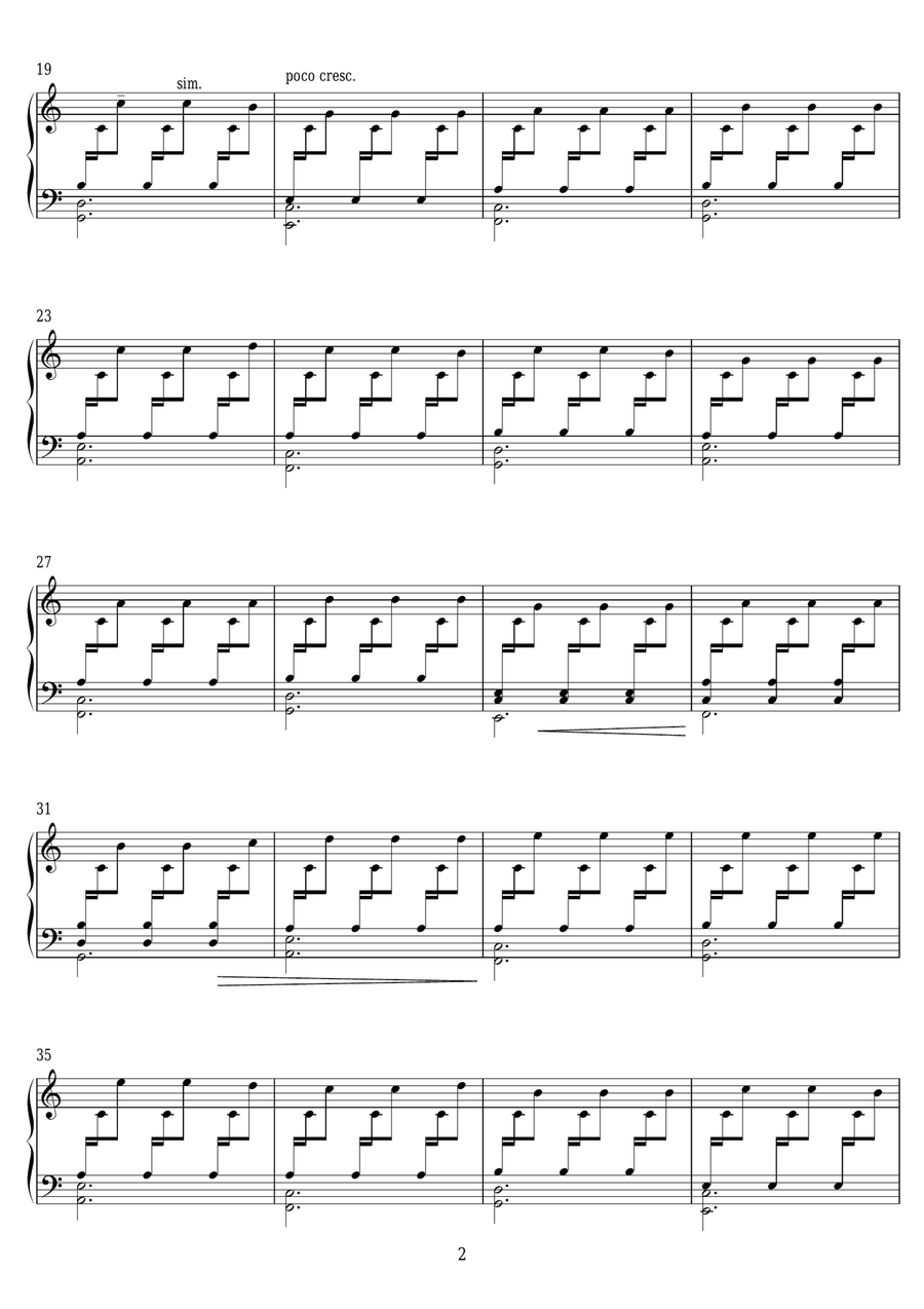 Four Dimensions Piano Solo scores gallery preview page 2