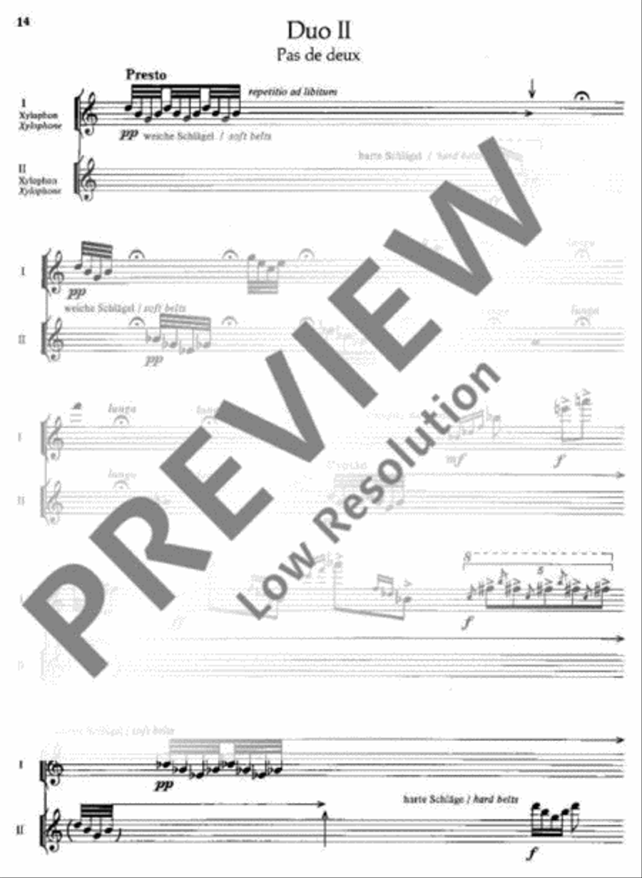 Katalog II Percussion scores gallery preview page 15