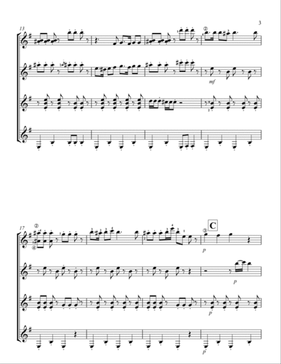 Angry Birds Theme Acoustic Guitar scores gallery preview page 4