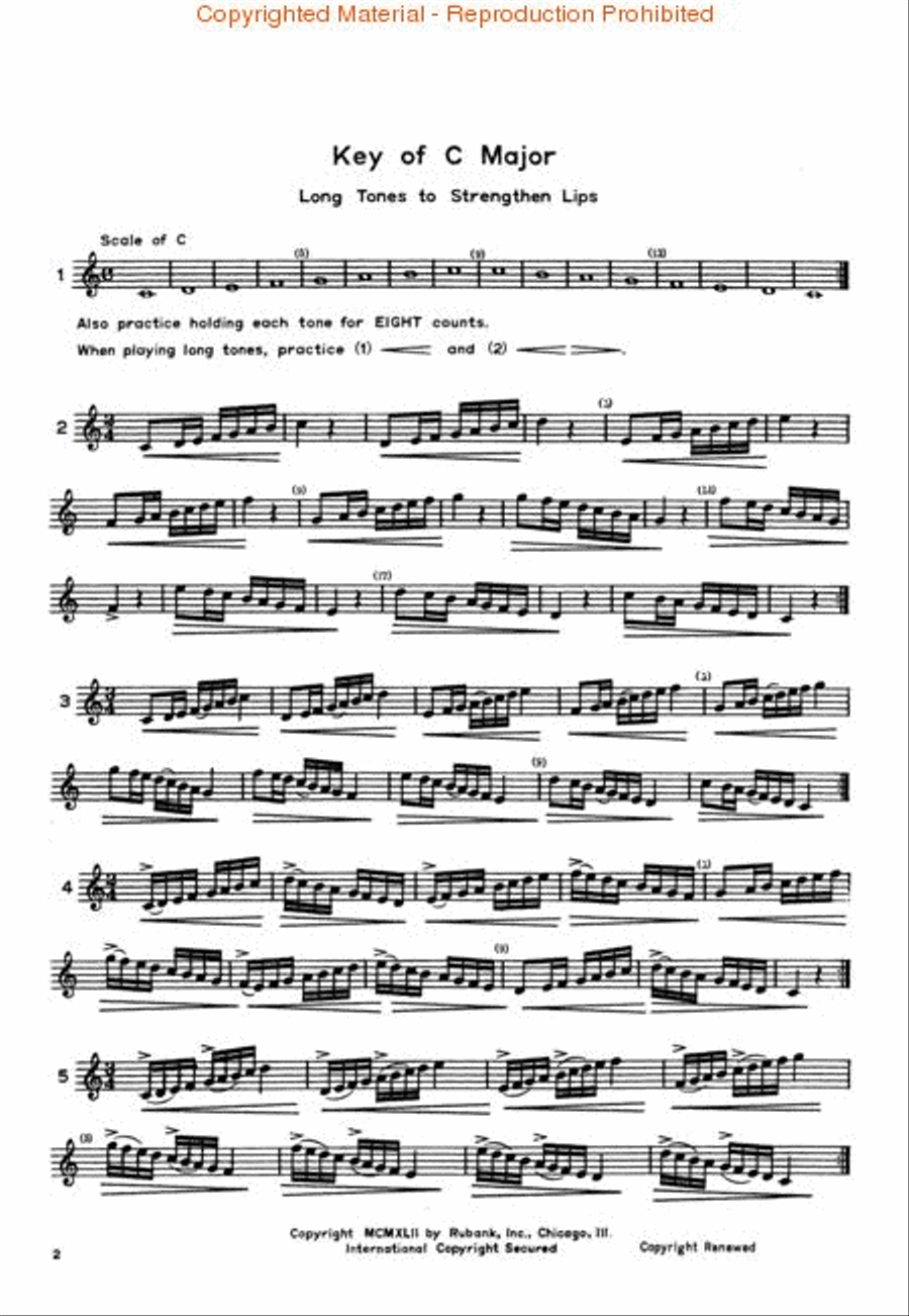 Pares Scales for Horn, Eb Alto or Mellophone