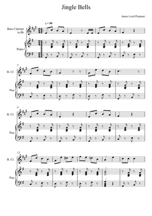 James Lord Pierpont - Jingle Bells (Bass Clarinet Solo)