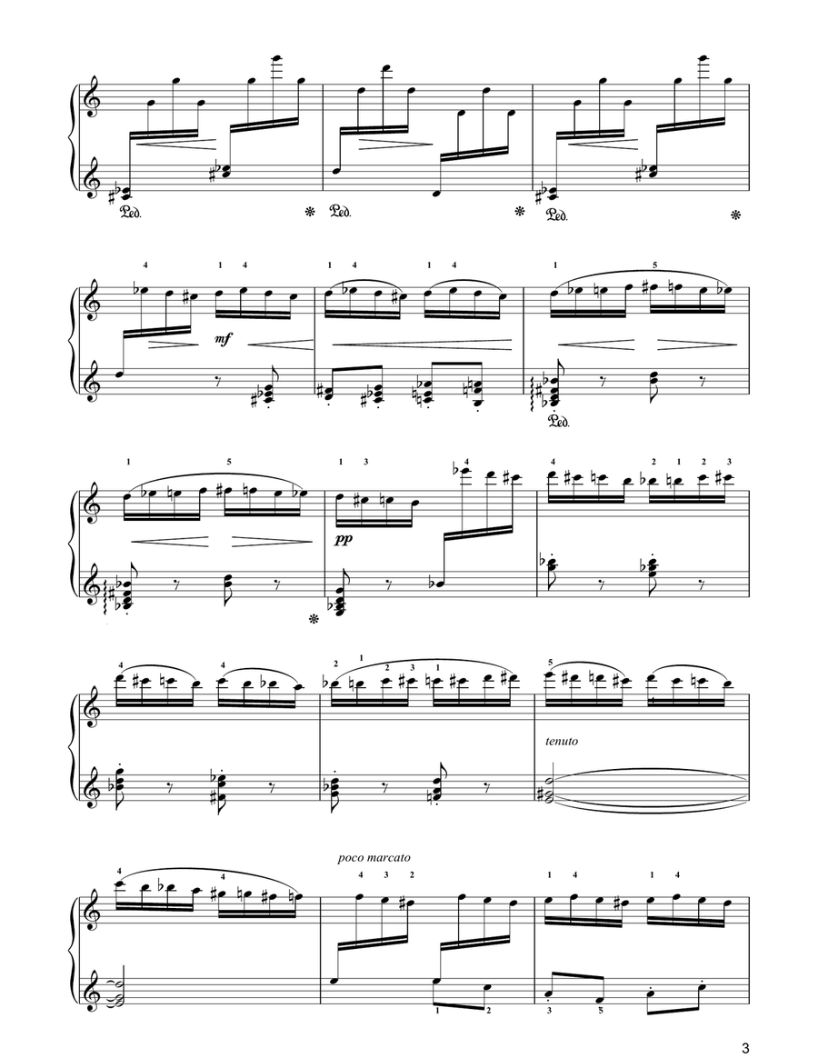 The Flight Of The Bumblebee (from The Tale Of Tsar Saltan) Piano Solo scores gallery preview page 3