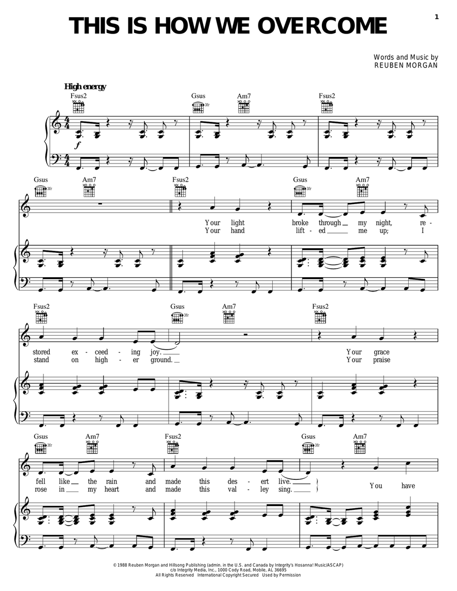This Is How We Overcome Guitar scores gallery preview page 1