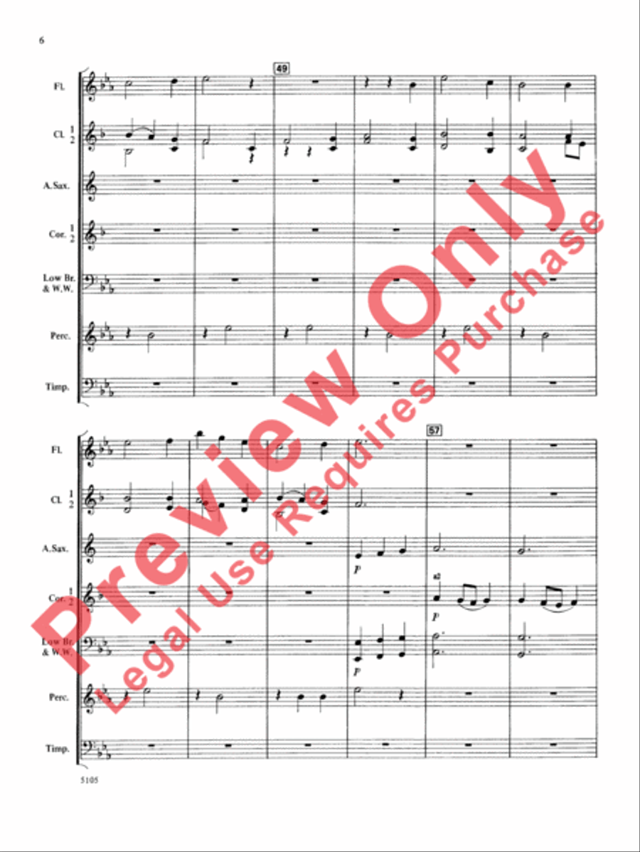 Wildwind Overture Concert Band scores gallery preview page 7