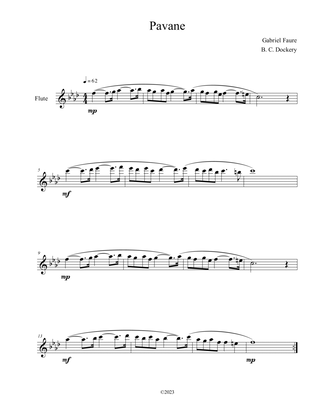 Book cover for Pavane (Flute Solo)