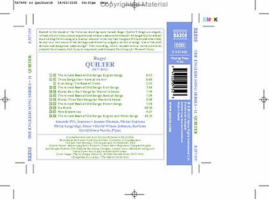 Quilter: Songs image number null